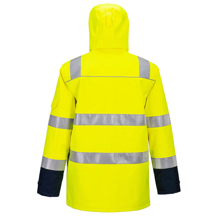 FR605 - BIZFLAME RAIN+HI - VIS LYSBUE JAKKE - Joker Engros AS