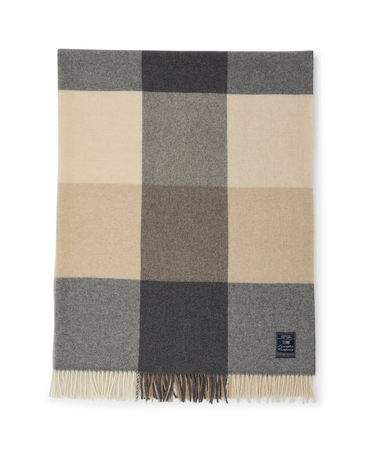 CHECKED RECYCLED WOOL THROW - Joker Engros AS